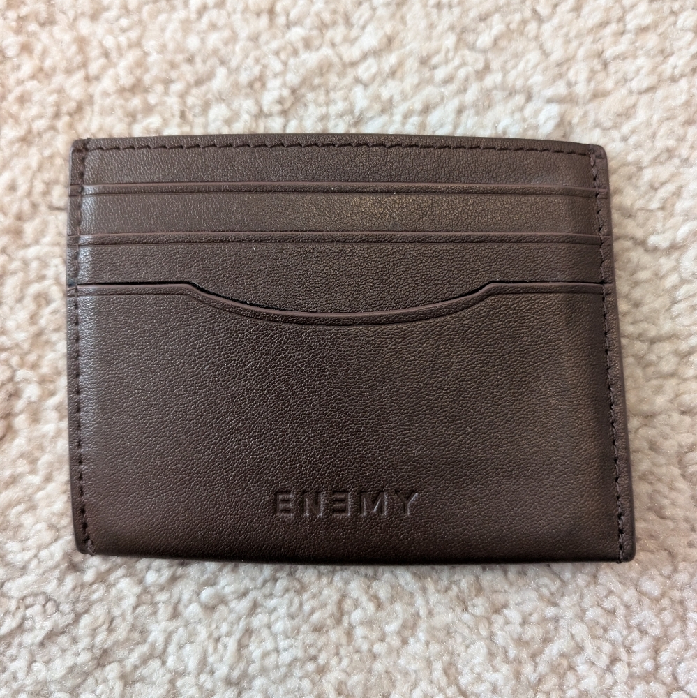 Enemy Chocolate Leather Slim Wallet